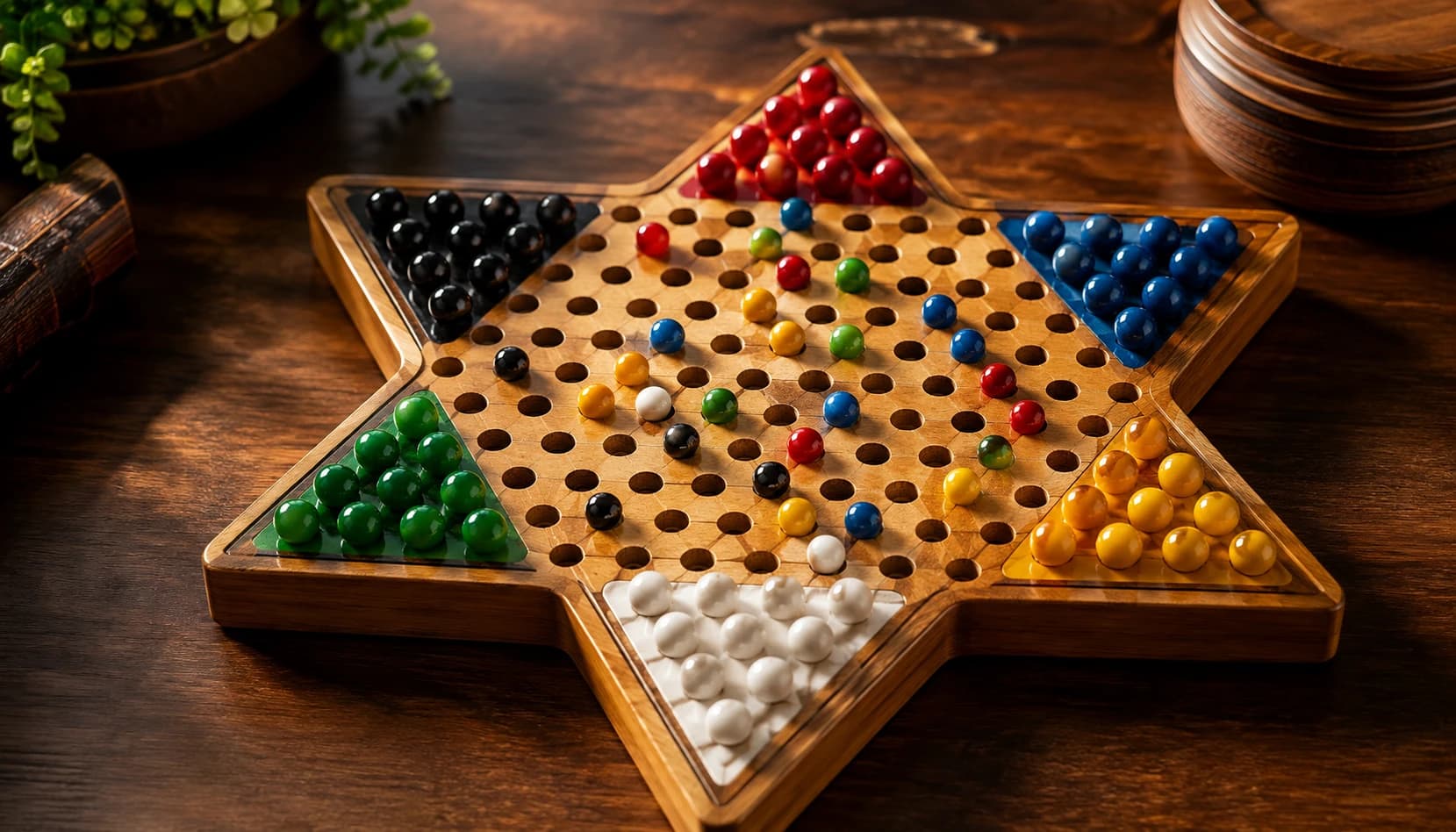 Chinese Checkers — screenshot of the browser game