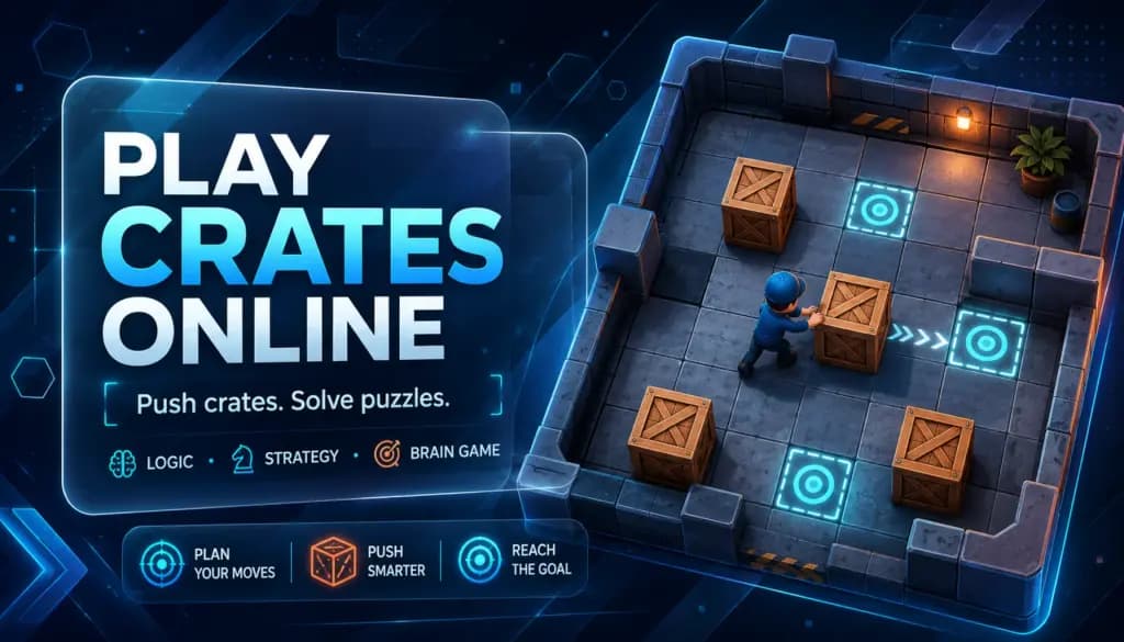 Crates — screenshot of the browser game
