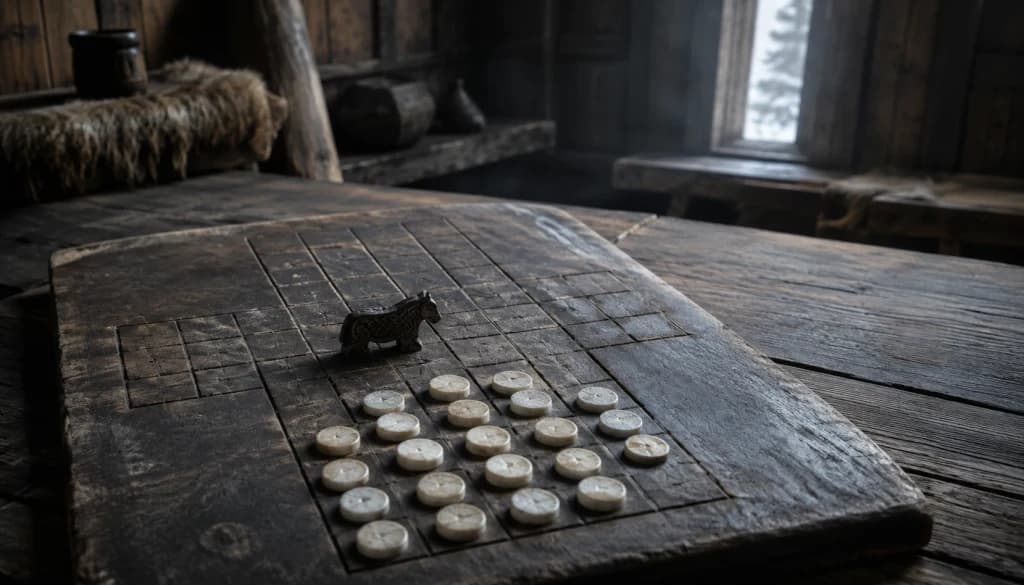 Fox and Geese — screenshot of the browser game