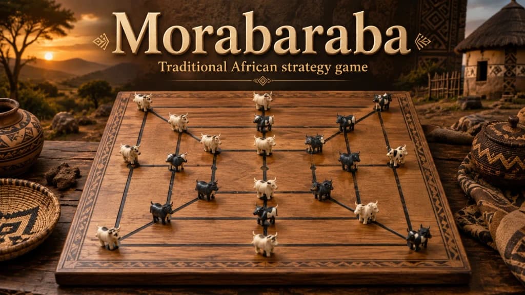 Morabaraba — screenshot of the browser game