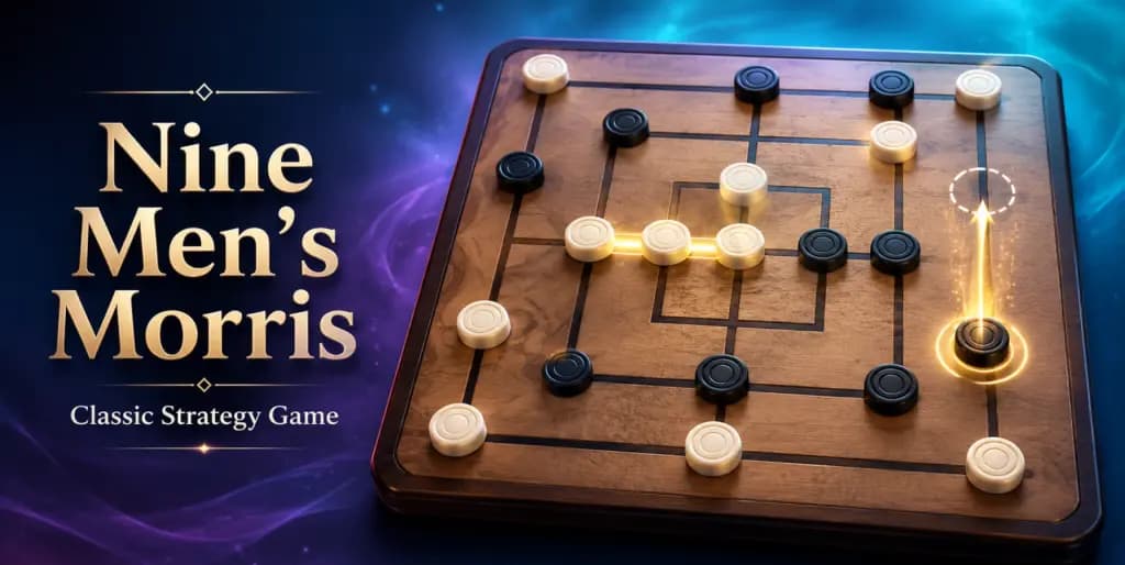 Nine Men's Morris — screenshot of the browser game