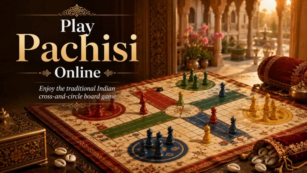 Pachisi — screenshot of the browser game