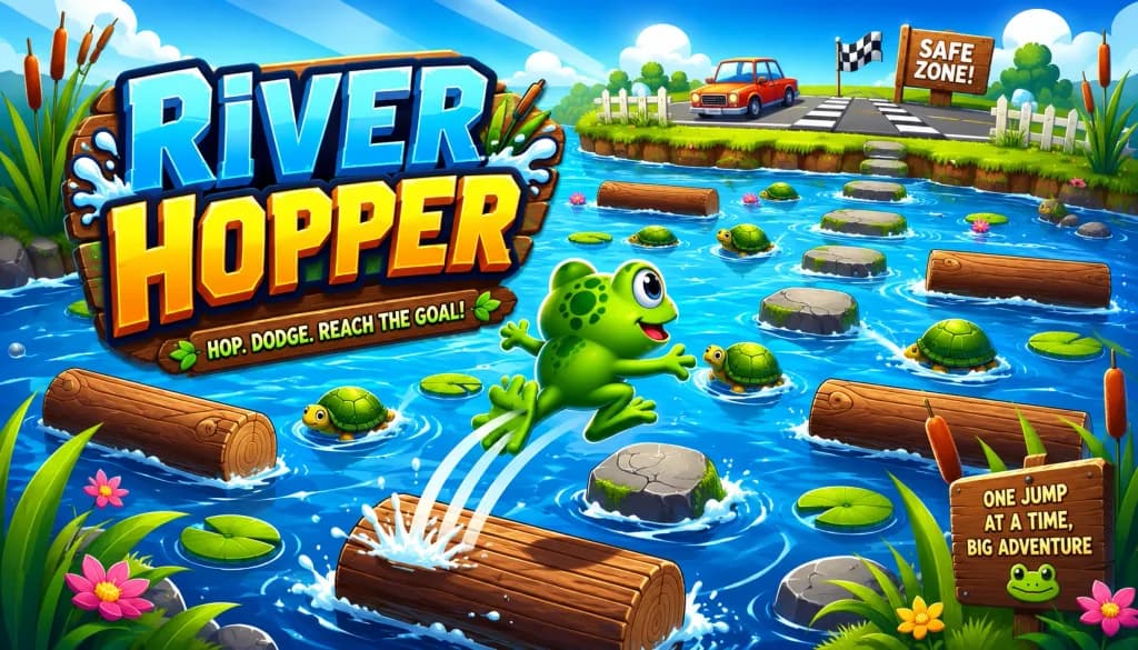 River Hopper — screenshot of the browser game