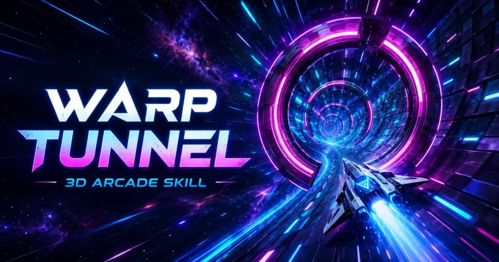 Warp Tunnel — screenshot of the browser game